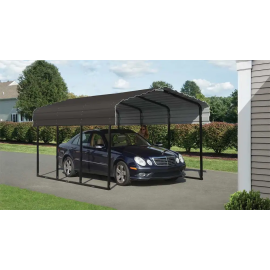 Arrow Metal Carport 10x15x7 Charcoal