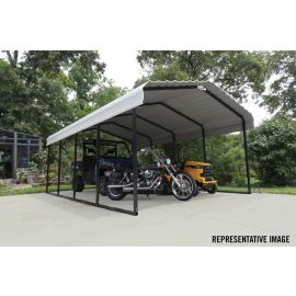 Arrow Metal Carport 12x29x7 Eggshell