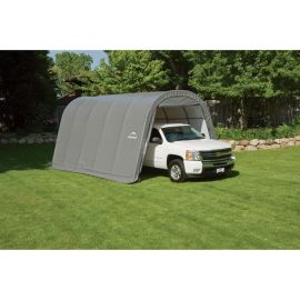 ShelterLogic 13W x 20L x 10H Round 14.5oz Grey Portable Garage