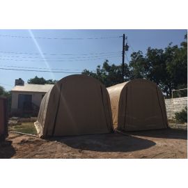 ShelterLogic 15W x 40L x 12H Round 14.5oz Tan Portable Garage