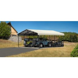 Arrow Metal Carport 20x24x9 Eggshell