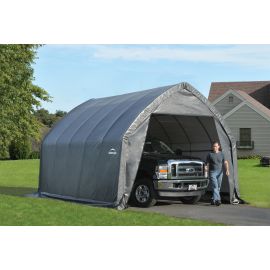 ShelterLogic 13W x 20L x 12H Peak 21.5oz White Portable Garage