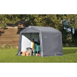 ShelterLogic 8W x 8L x 8H Peak 7.5oz Grey Portable Garage