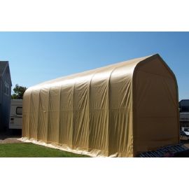 ShelterLogic 16W x 36L x 16H Peak 9oz Tan Portable Garage